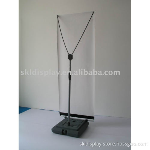 outdoor Y banner, display stand